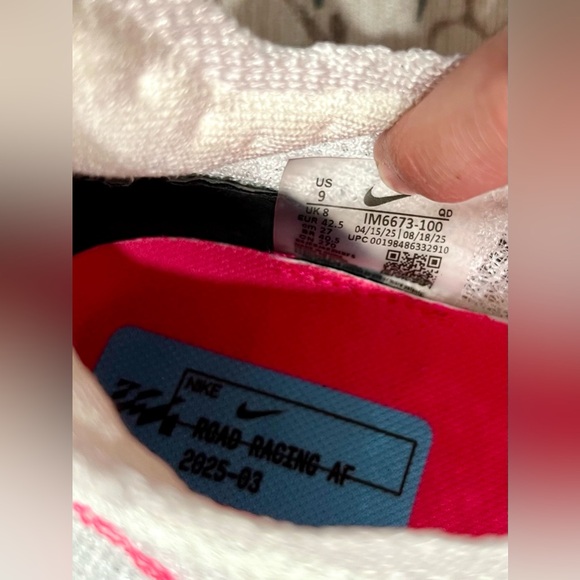 Nike Alphafly 3 Men's Road Racing Shoes Size 9 (M) / 10.5 (W) Pink/Blue/White - Picture 15 of 16